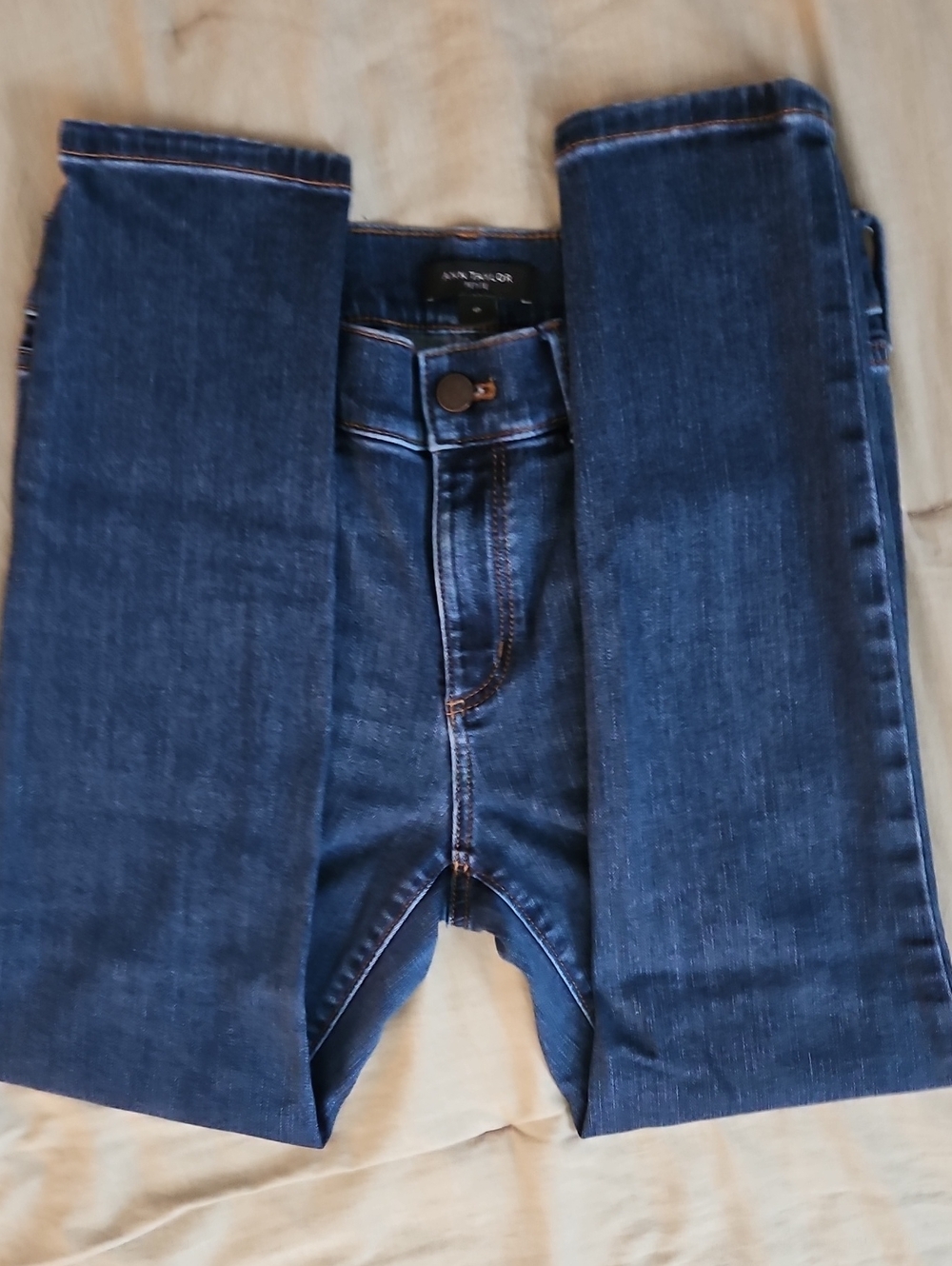 Ann Taylor Dark Blue Skinny Jeans - Picture 6 of 7